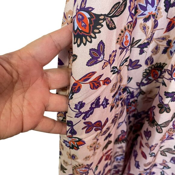 Thakoon Silk Cotton Tie Front Floral Midi Dress Size 4 NWT - Picture 4 of 7